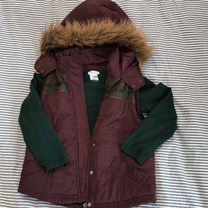 Girls Small puffy vest and matching top